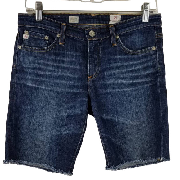 Adriano Goldschmied The Malibu Bermuda Length Denim Women Shorts 27 - Picture 1 of 4